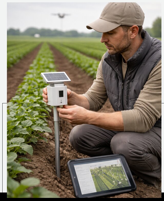 IoT мониторинг сельскохозяйственных полей и контроля в Междуреченске