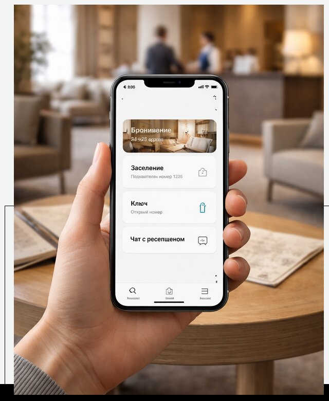 Мобильное приложение для гостей отеля в Междуреченске, управление сервисом